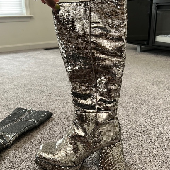 Circus by Sam Edelman Tall Sequin Boots - Picture 3 of 4